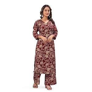 MS VHCK ENTERPRISE Womens Rayon Straight Printed