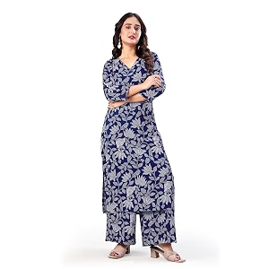 MS VHCK ENTERPRISE Womens Rayon Straight Printed