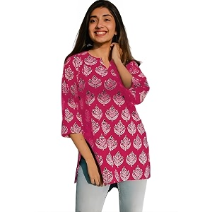MS VHCK ENTERPRISE Womens Short Kurti in