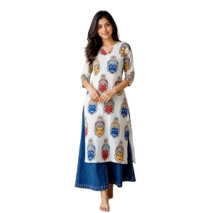 MS VHCK ENTERPRISE Women Printed Tribal Kalamkari
