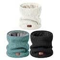MSDC Winter Neck Gaiters for Men 3 Pack,Neck Warmer Men Women with Thermal Thick Warm Fleece Lined Cold Weather