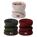 MSDC Winter Neck Gaiters for Men 3 Pack,Neck Warmer Men Women with Thermal Thick Warm Fleece Lined Cold Weather