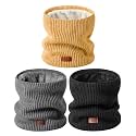 MSDC Winter Neck Gaiters for Men 3 Pack,Neck Warmer Men Women with Thermal Thick Warm Fleece Lined Cold Weather