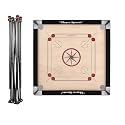 MSI Carrom Board Ply Extra Smooth with All Accessories (Medium Carrom with Stand)