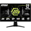MSI MAG 255F E20 24.5-Inch (62.23cm) FHD 1920x1080 Gaming Monitor, Rapid IPS, 200Hz, 0.5ms, HDR Ready, AMD FreeSync Premium, AI Vision, HDMI 2.0b, DP 1.2a, Frame-Less, Black