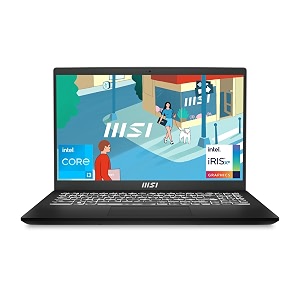 msi modern 15 intel 13th gen i3 1315u40cm fhd laptop8gb512gb nvme ssdwindows 11 homeintel iris xeclassic black17kg b13m-883in