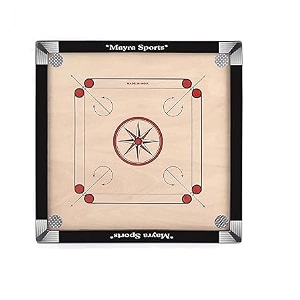 mayra msi carrom board ply extra smooth with accessories medium size 26  26 - 5 years and up