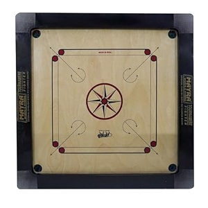 mayra msi carrom board ply extra smooth with accessories tournament carrom 36  36 inch with 334 inch border