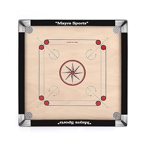 mayra msi carrom board ply extra smooth with accessories full size 32  32