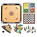 Mayra Msi Carrom Board Ply Extra Smooth With Accessories (Medium Size 26 * 26 With Ludu Chess), For Kids &amp; Adults