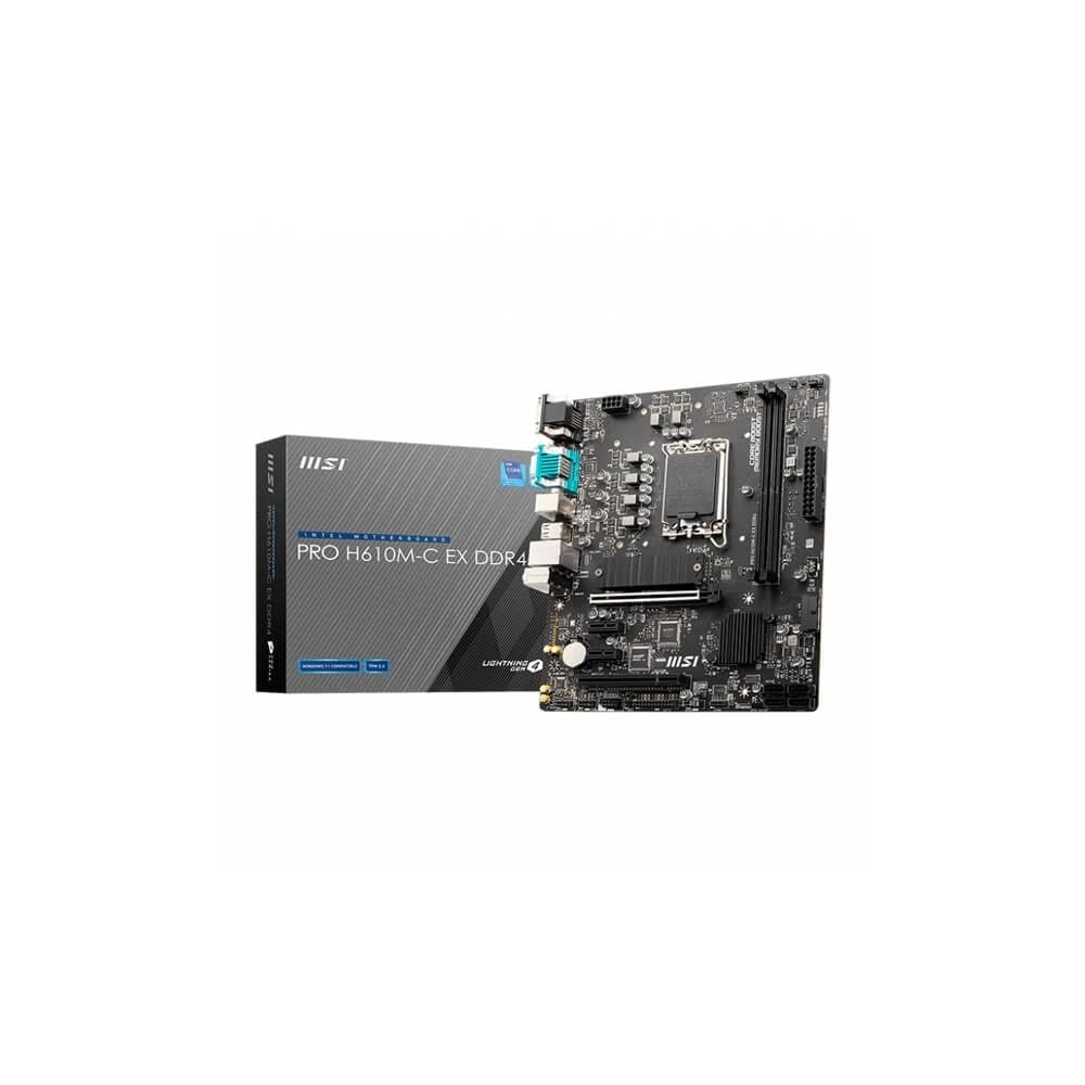 MSI PRO H610M-C EX DDR4 Motherboard, Micro-ATX - Support Intel