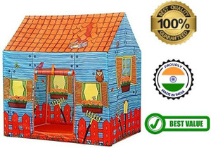msm zone play tent house for kids in orange farm house theme