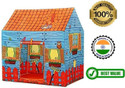 MSM ZONE Play tent house for kids in Orange Farm House theme