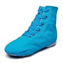 MSMAX Womens Jazz Dance Boots Lace Up High Top Character Shoes for Women - Split Sole Ankle Boots for Jazz, Theater, Stage Performance &amp; Costume