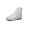 MSMAX Womens Jazz Dance Boots Lace Up High Top Character Shoes for Women - Split Sole Ankle Boots for Jazz, Theater, Stage Performance &amp; Costume