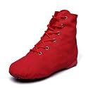 MSMAX Womens Jazz Dance Boots Lace Up High Top Character Shoes for Women - Split Sole Ankle Boots for Jazz, Theater, Stage Performance &amp; Costume