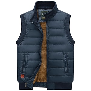 Msmsse Mens Outerwear Vests Winter Quilted Padded
