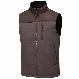 Msmsse Mens Outerwear Vests Winter Quilted Padded