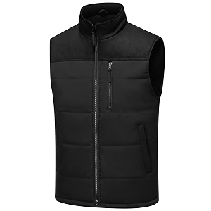 Msmsse Mens Outerwear Vests Winter Quilted Padded