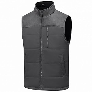 Msmsse Mens Outerwear Vests Winter Quilted Padded