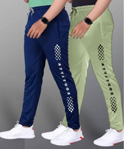 MSREALSON Printed Men Dark Blue Light Green