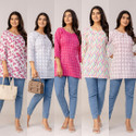 MST Women Floral Print Straight Kurta