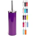 MSV Stainless Steel Toilet Brush in Purple Colour, Violet, 30 x 20 x 15 cm
