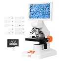 MT3-4 Digital Microscope 1200X USB, 7" Screen for Kids Adults