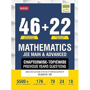 mtg 46  22 years jee main and iit jee advanced previous years solved question papers with chapterwise topicwise solutions mathematics book - jee pyq  for 2024 exam paperback mtg editorial board