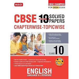 mtg cbse 10 years chapterwise topicwise solved papers class 10 english language amp literature book - cbse champion for 2024 exam cbse question bank  pattern paperback mtg editorial board
