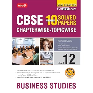 mtg cbse 10 years chapterwise topicwise solved papers class 12 business studies book - cbse champion for 2024 exam  cbse question bank with sample  pattern paperback mtg editorial board