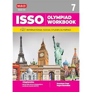 mtg international social studies olympiad isso workbook for class 7 - chapterwise mcqs previous years solved paper amp achievers section - isso olympiad books for 2023-2024 exam
