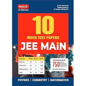 mtg jee main 10 mock test papers book for 2025 exam  750 highly probable questions with detailed solutions  jee main sample papers as per latest pattern issued by nta