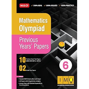 mtg mathematics imo olympiad previous years papers with mock test papers class 6 - sample omr sheet with chapterwise analysis  sof olympiad books for 2023-24 exam