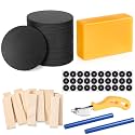 MTLEE 65 Pcs Pool Table Leveling Kit Shims Wedges Beeswax for Refelting