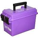 MTM AC50C-25 Ammo Can, 50-Caliber, Heavy-Duty Dual Latching System, Rugged Polypropylene Plastic, O-Ring Seal System, Water Resistant, Bulk Ammo Storage, USA Made, Purple (Pack of 6)