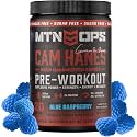 MTN OPS Yeti Pre-Workout Powder with Creatine, Blue Raspberry