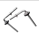 MONIT BRASS Seat Cover Screw Hinges L Type for European Toilet Seat Covers DIY Repair Kit Spare Part Accessories for Western Toilet Seat Covers
