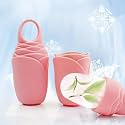 MTR Ice Roller For Face Silicon Facial Ice Cube Massager to Enhance Skin Glow, Tighten pores, Reduce Shrink, Puffy Eyes - Leakproof, Unbreakable, Reusable Beauty Facial Kit for Women Girl Pink Color