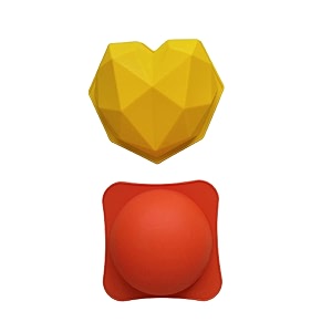 mtr pinata 3d diamond heart amp round shape chocolatecake mold pinata cake mould chocolate shaping tool flexible silicone mold heart amp sphere mould