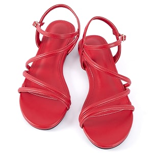 Mtzyoa Women Flat Sandals Dressy Strappy Gladiator