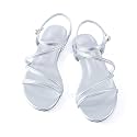 Mtzyoa Women Flat Sandals Dressy Strappy Gladiator