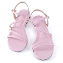Mtzyoa Women Flat Sandals Dressy Strappy Gladiator