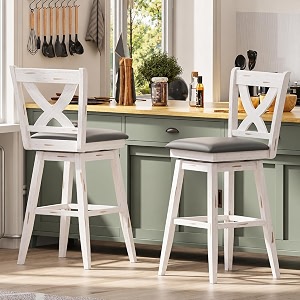 MU Swivel Bar Stools Set of 2