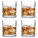 MUAC Crystal Bar Glass for Drinking Bourbon, Whisky, Scotch, Cocktails, (Set of 1 Glass) (300ml)