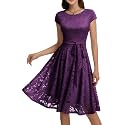 MUADRESS Women's Lace Cocktail Wedding Party Dress