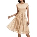 MUADRESS Women's Lace Cocktail Wedding Party Dress