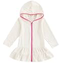 Mubineo Toddler Girl Long Sleeve Swimsuit Beach Dress Cute Cover Ups Ruffle Bathing Suit Cover Up Kimono Kids Swimwear