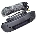 MUCO Backup Camera Rear Tailgate Handle 55276237AA Reverse View for 2002-2008 Dodge Ram 1500, 03-09 Dodge Ram 2500, 03-09 Dodge Ram 3500 Black Reverse Handle Camera