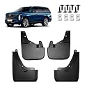 Mud Guards Flaps Splash Fit for 2021-2024 Cadillac Escalade 600 (No Escalade-V) Accessories - Front and Rear Splash Guards No Drilling Mud Guards Accessories